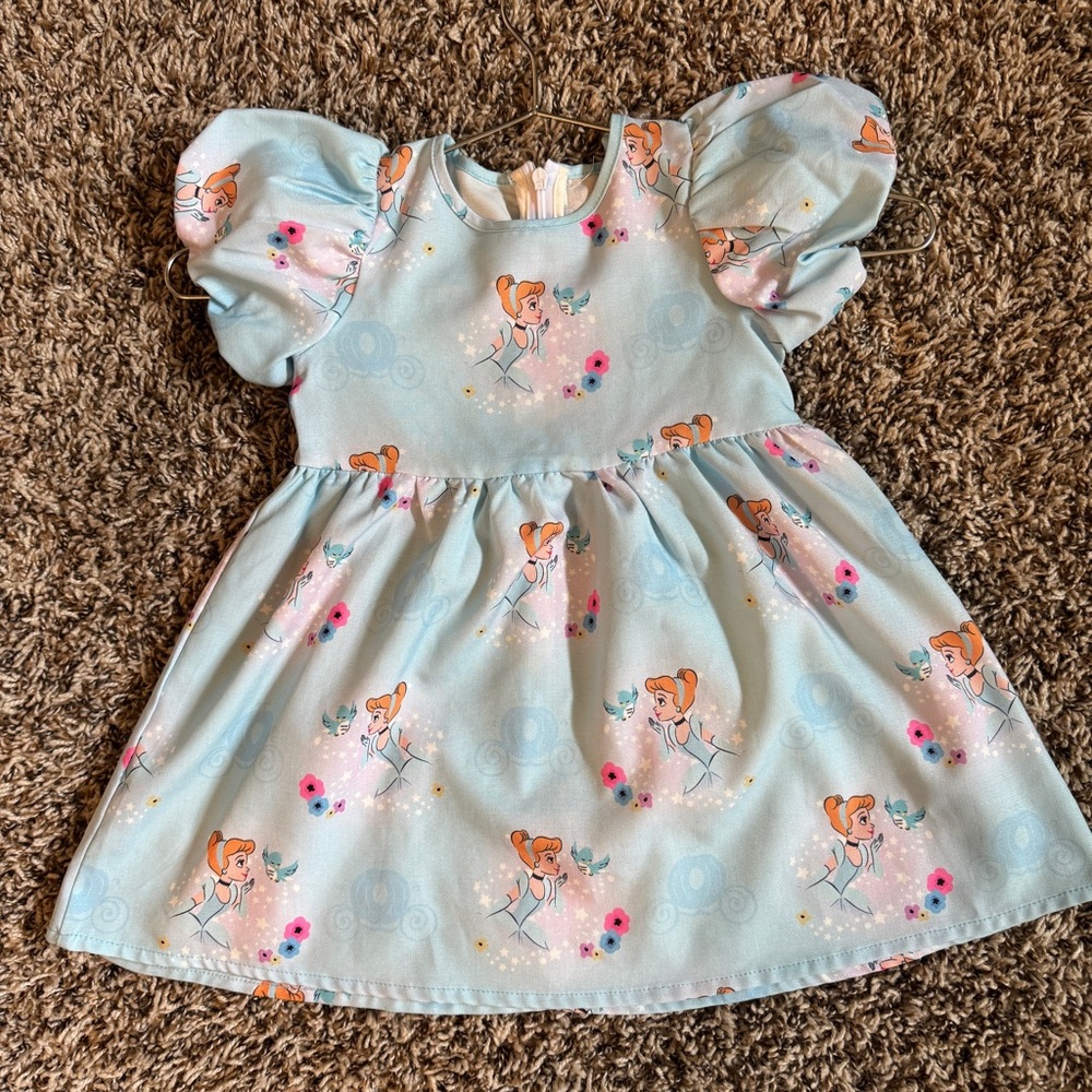 PatPat Blue Floral Kids Casual Dress